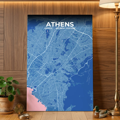 Athens Candy Map Poster