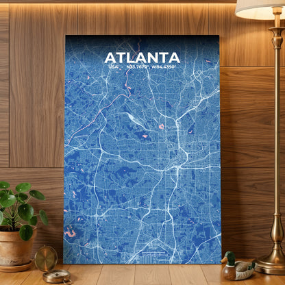 Atlanta Candy Map Poster