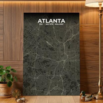 Atlanta Sable Map Poster