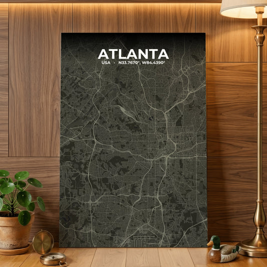 Atlanta Sable Map Poster