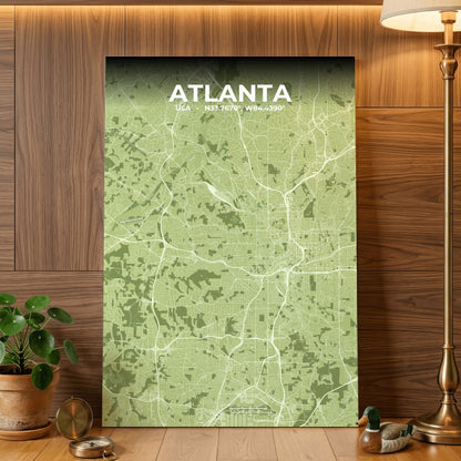 Atlanta Grove Map Poster