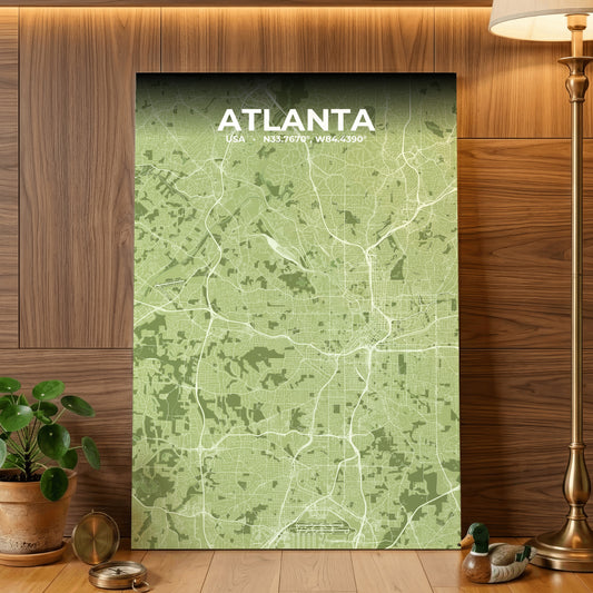 Atlanta Grove Map Poster