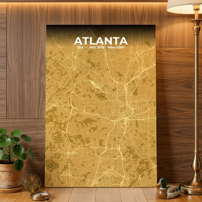 Atlanta Forge Map Poster