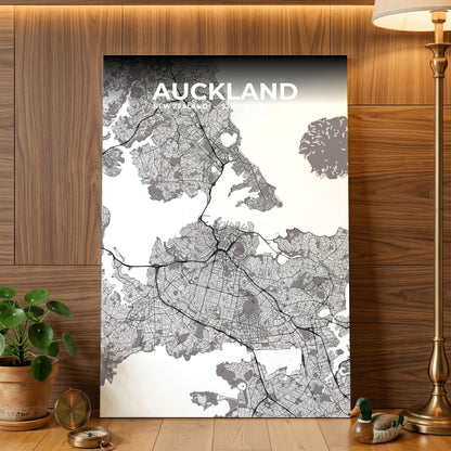 Auckland Ash Map Poster