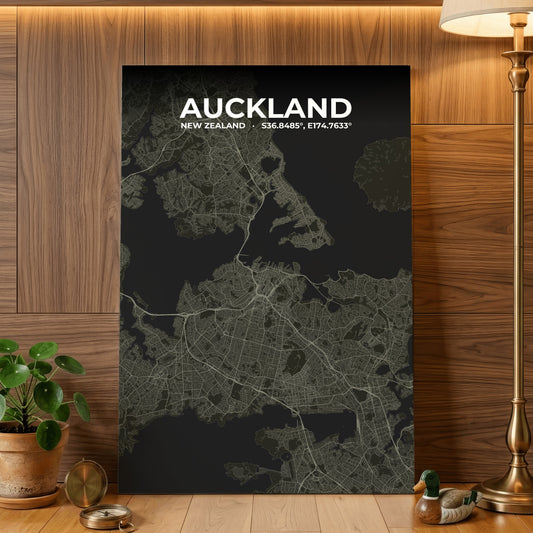 Auckland Sable Map Poster