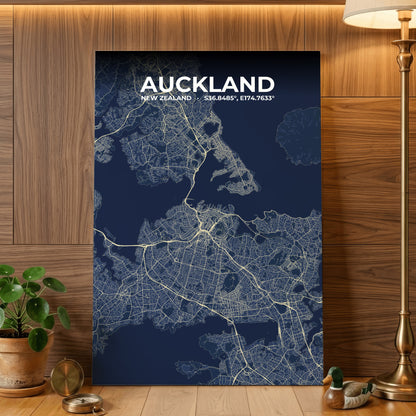 Auckland Anchor Map Poster
