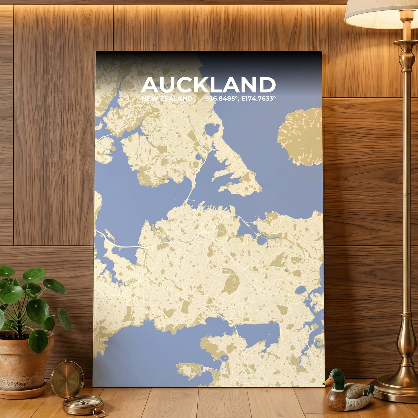 Auckland Barn Map Poster