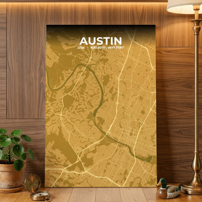 Austin Forge Map Poster