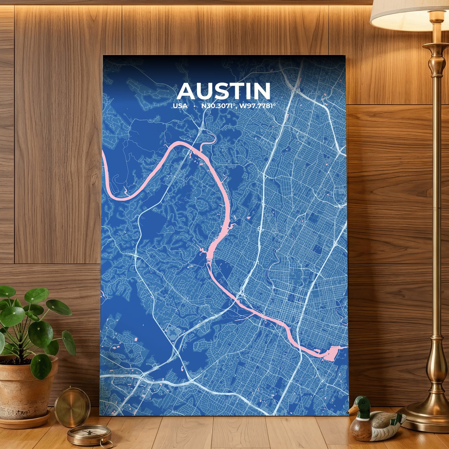 Austin Candy Map Poster