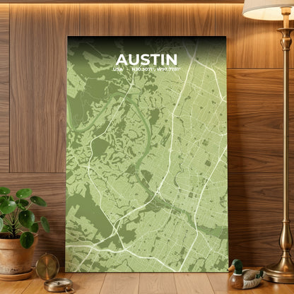 Austin Grove Map Poster