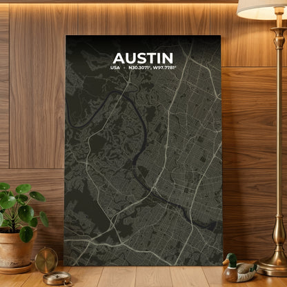 Austin Sable Map Poster