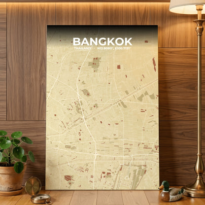 Bangkok Ember Map Poster