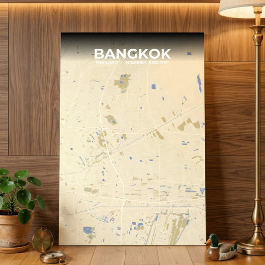Bangkok Barn Map Poster