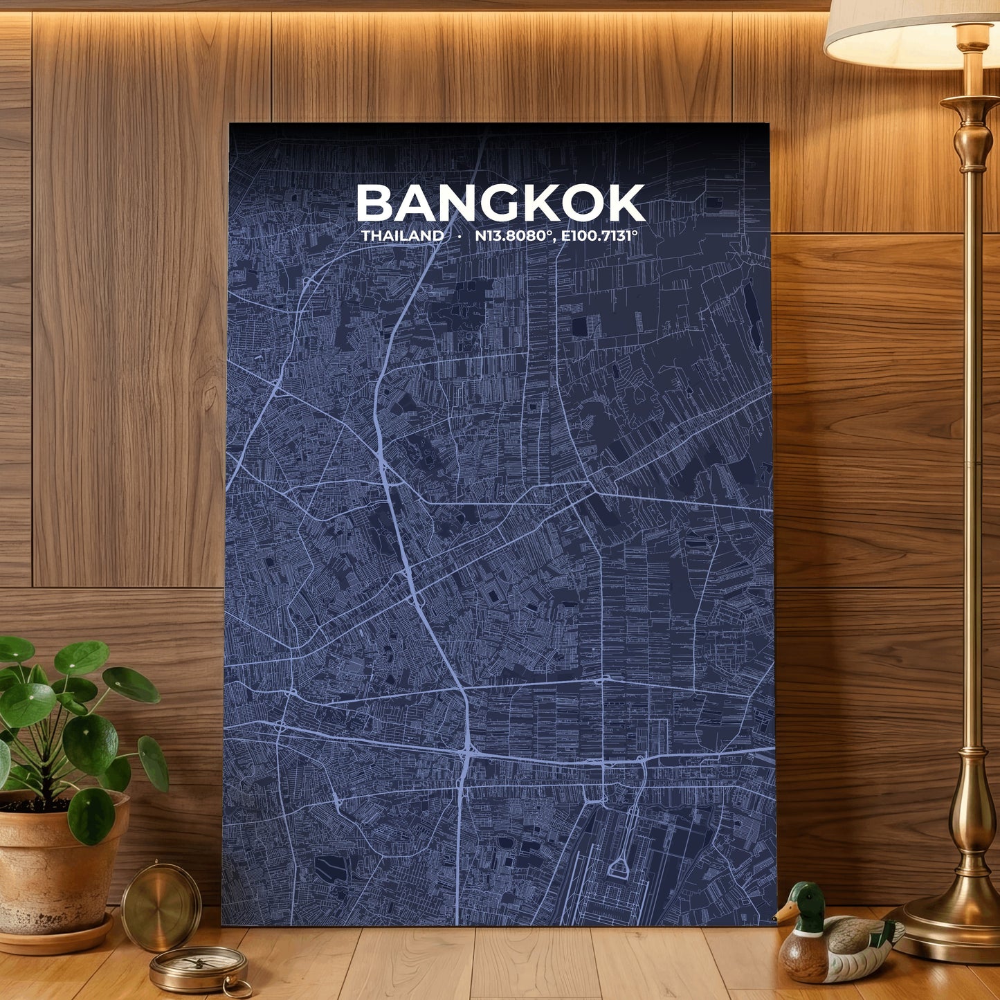 Bangkok Tide Map Poster