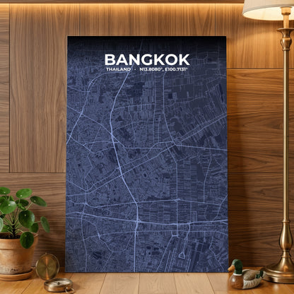 Bangkok Tide Map Poster