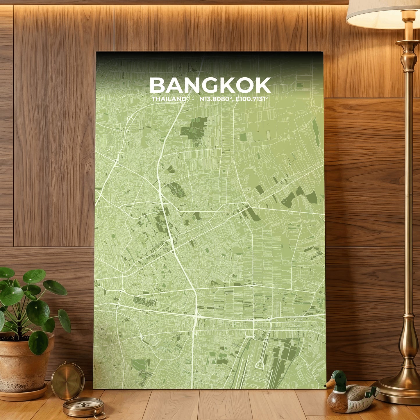 Bangkok Grove Map Poster