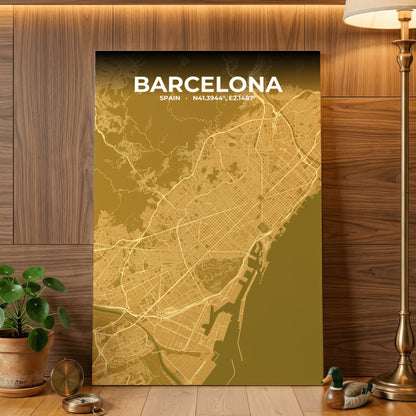 Barcelona Forge Map Poster