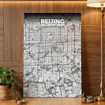 Beijing Ash Map Poster