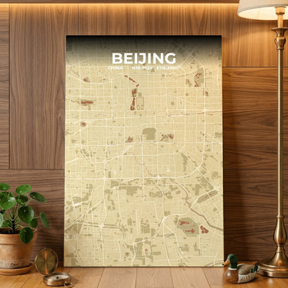 Beijing Ember Map Poster