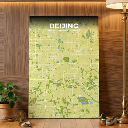 Beijing Fern Map Poster
