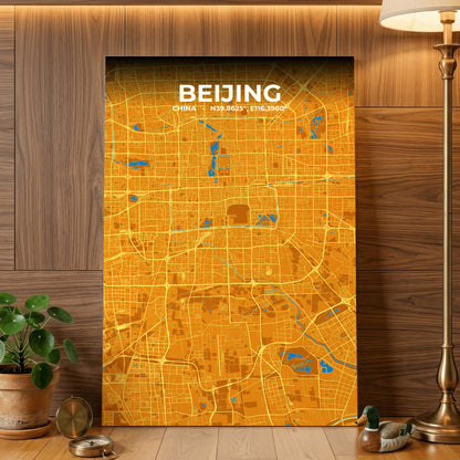 Beijing Scorch Map Poster