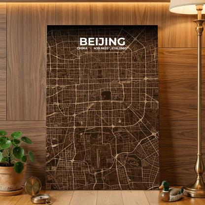 Beijing Plum Map Poster