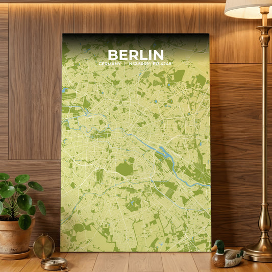 Berlin Fern Map Poster