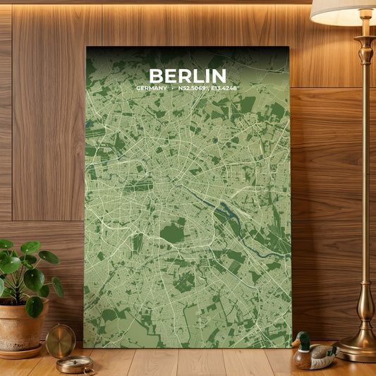 Berlin Clay Map Poster