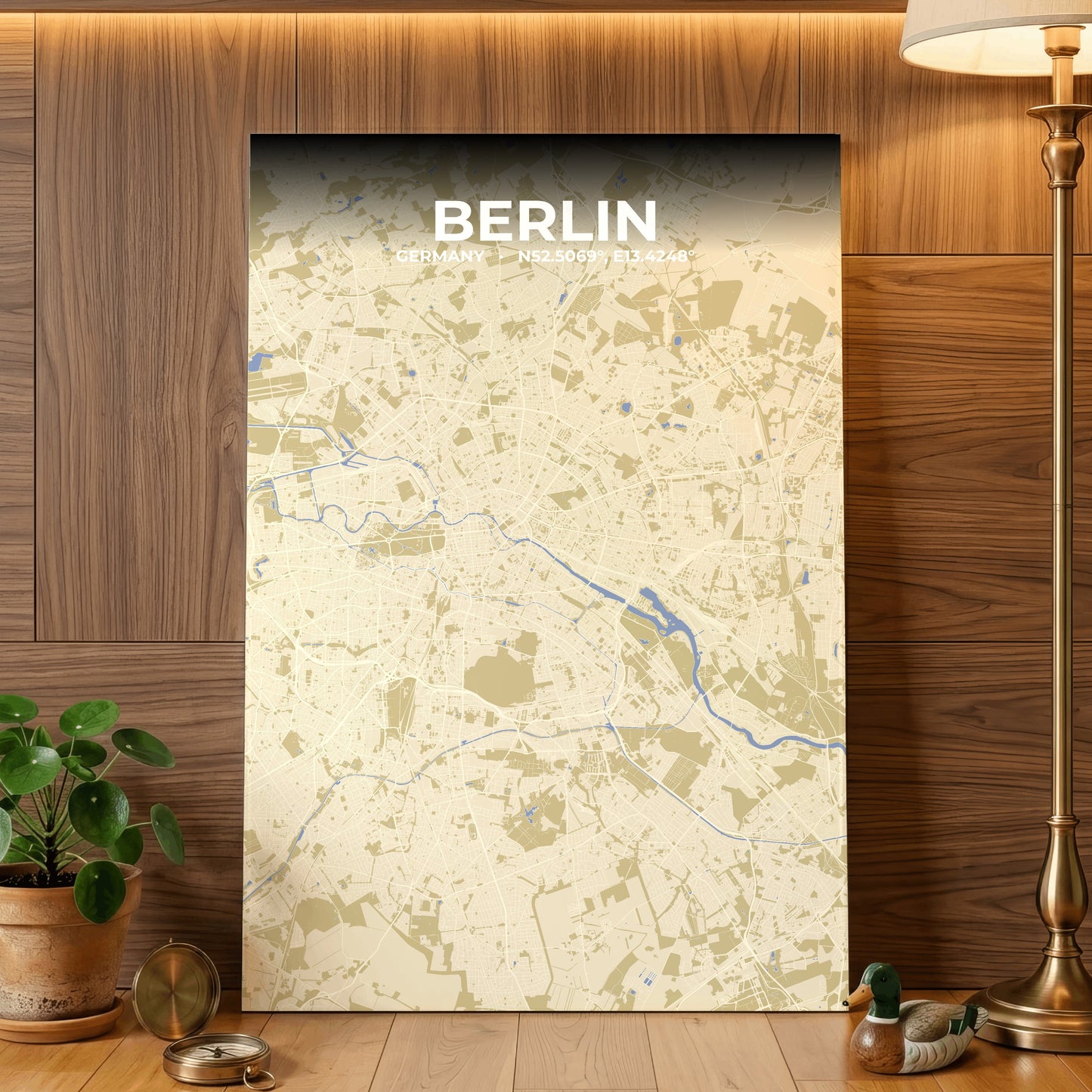 Berlin Barn Map Poster