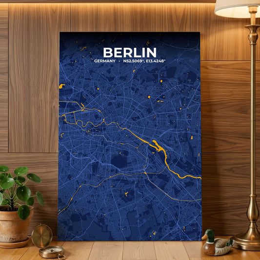 Berlin Ink Map Poster