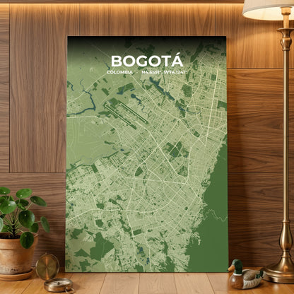 Bogotá Clay Map Poster