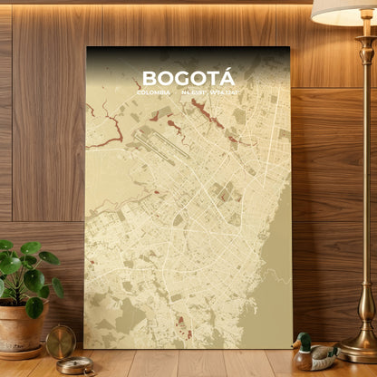 Bogotá Ember Map Poster