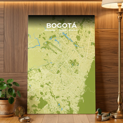 Bogotá Fern Map Poster
