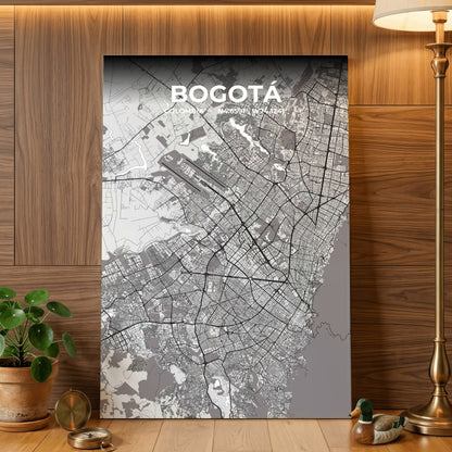 Bogotá Ash Map Poster