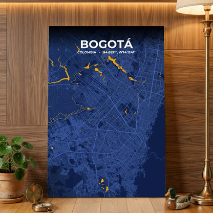Bogotá Ink Map Poster