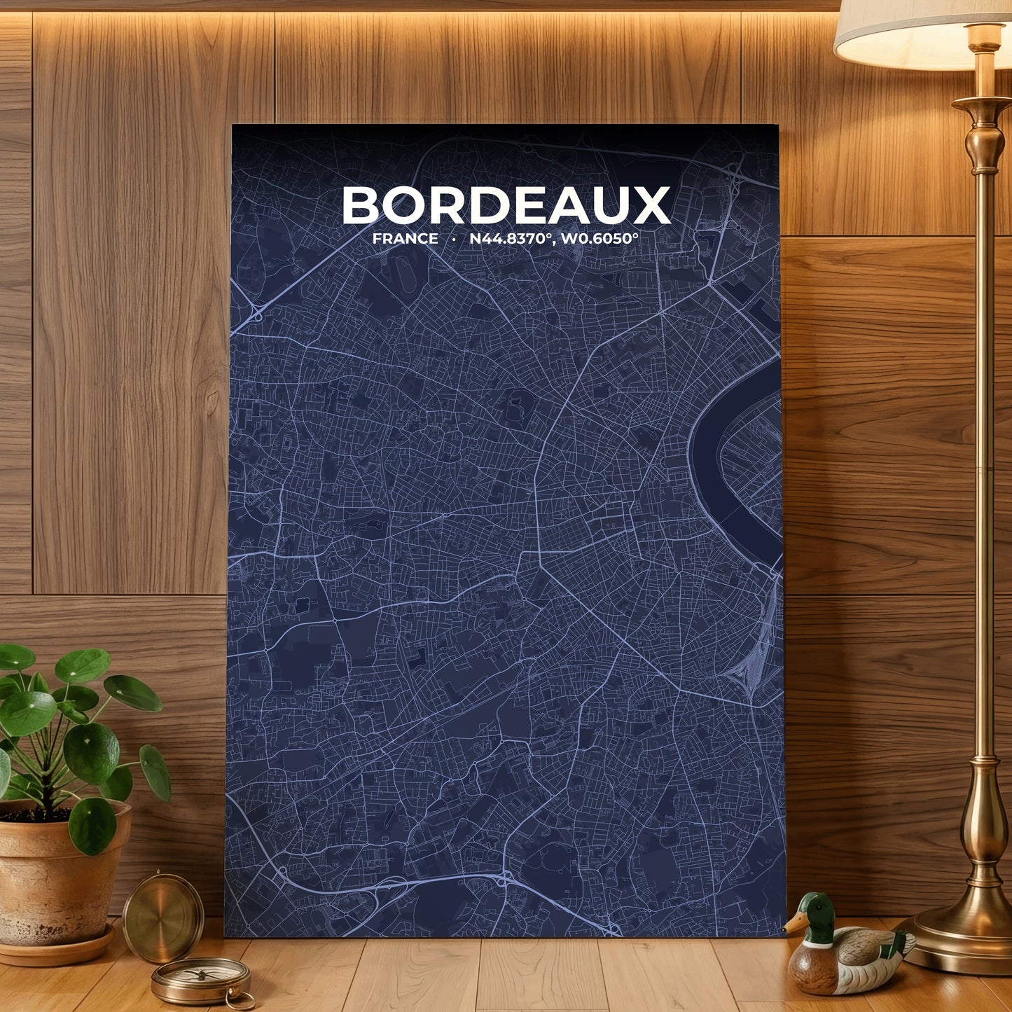 Bordeaux Tide Map Poster