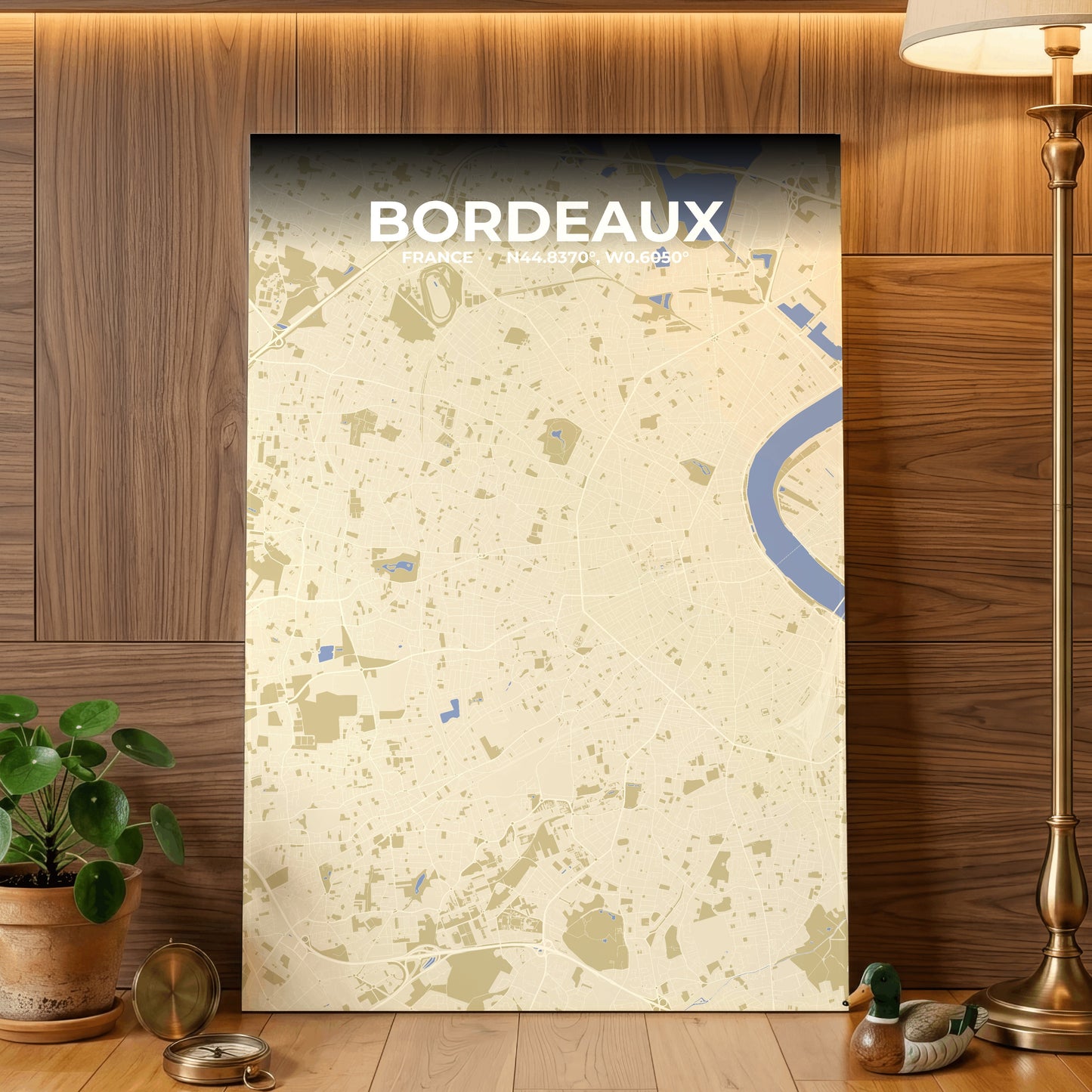 Bordeaux Barn Map Poster