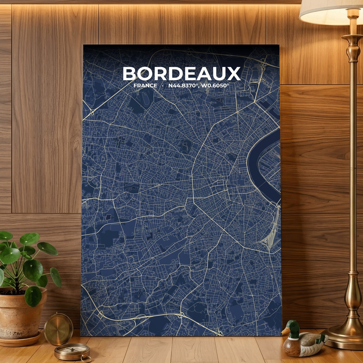 Bordeaux Anchor Map Poster