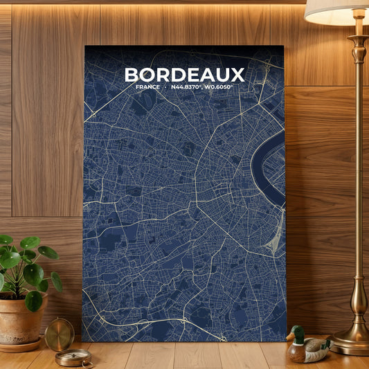 Bordeaux Anchor Map Poster