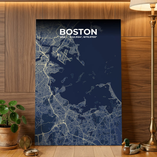 Boston Anchor Map Poster