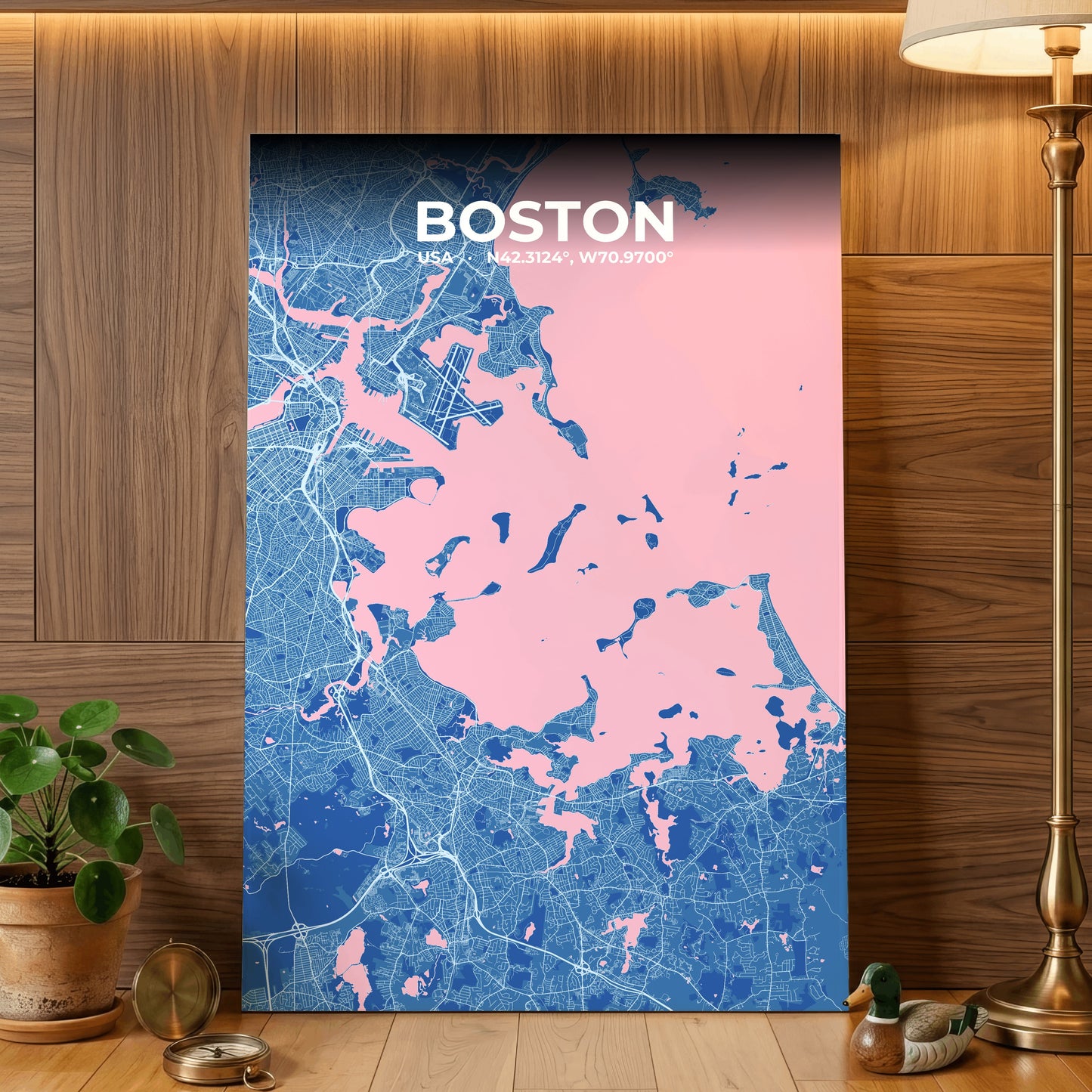 Boston Candy Map Poster