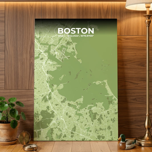 Boston Grove Map Poster