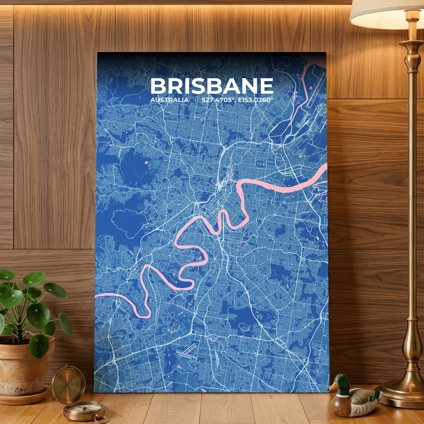 Brisbane Candy Map Poster