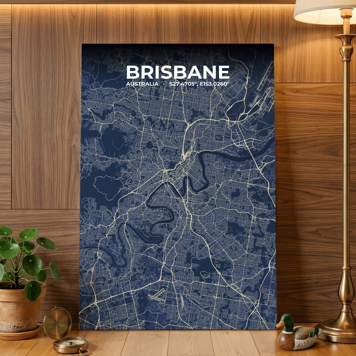 Brisbane Anchor Map Poster