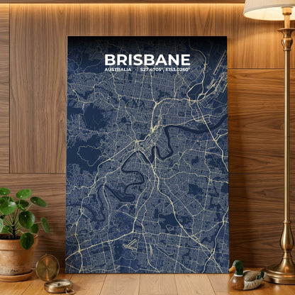 Brisbane Anchor Map Poster
