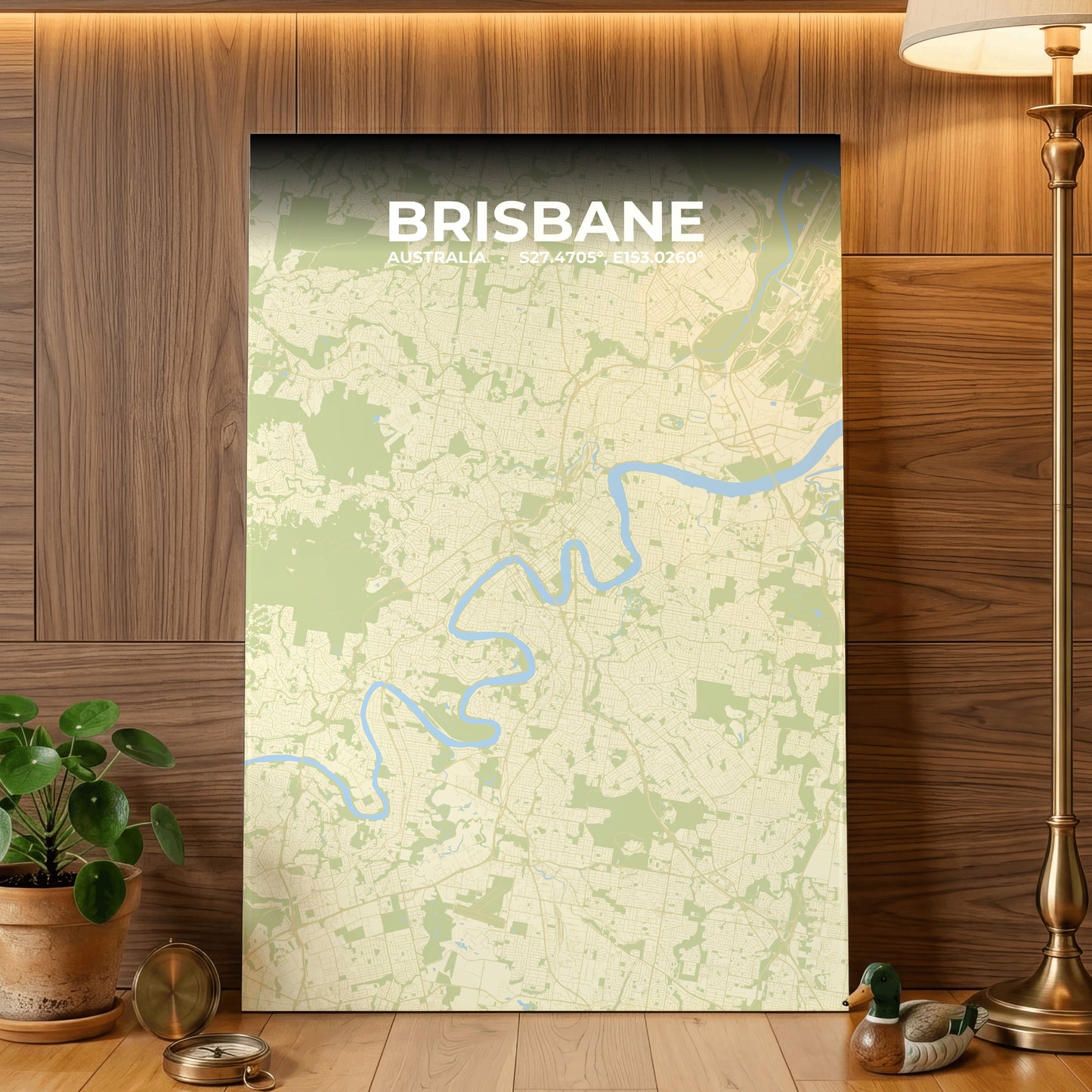 Brisbane Drift Map Poster