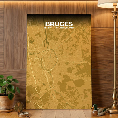 Bruges Forge Map Poster