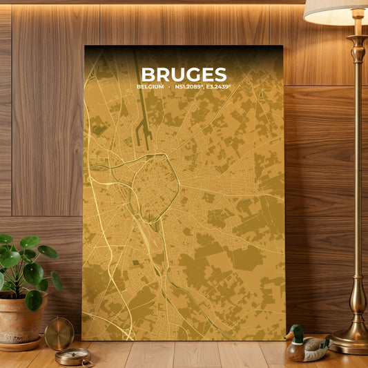 Bruges Forge Map Poster