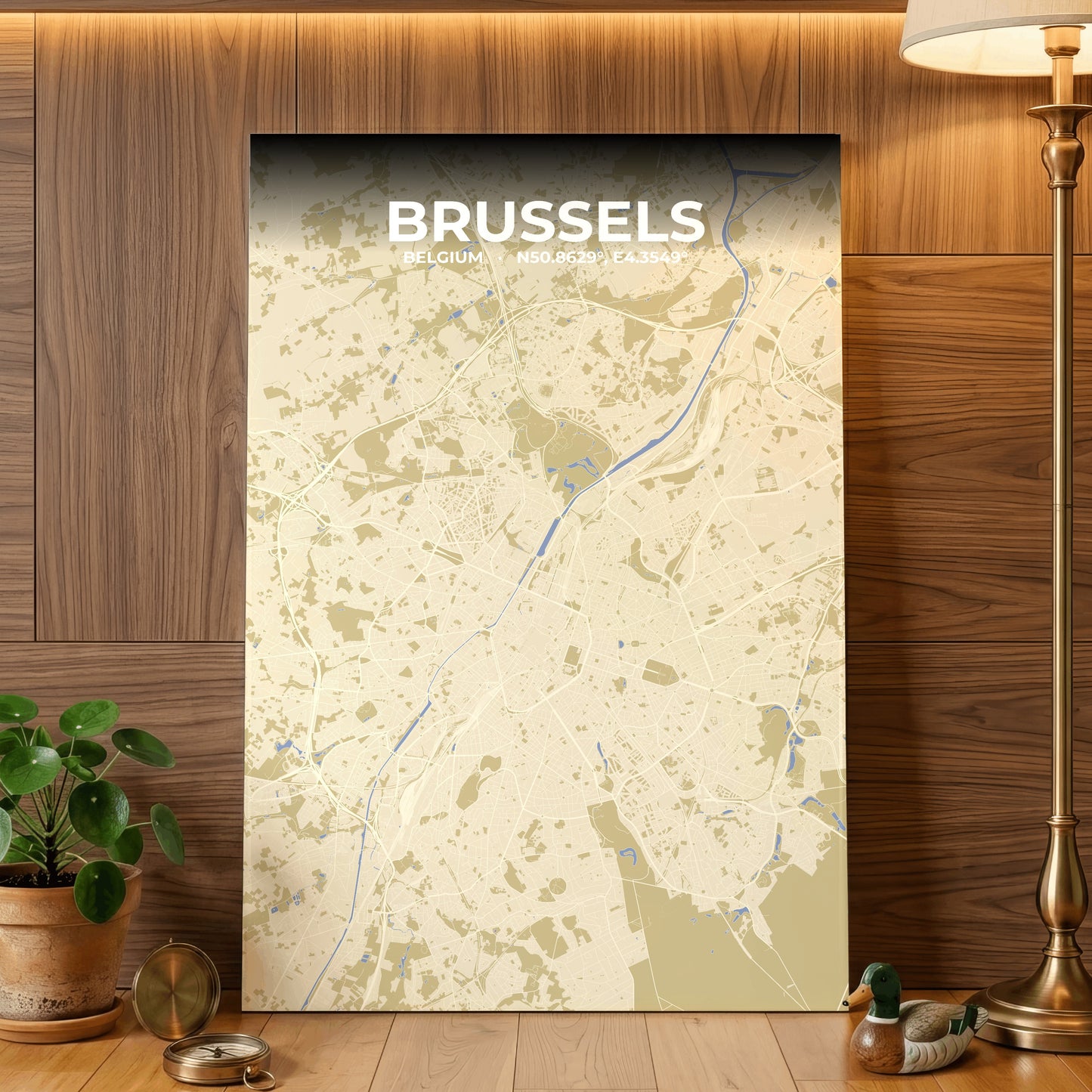 Brussels Barn Map Poster