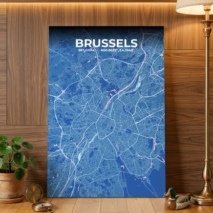 Brussels Candy Map Poster
